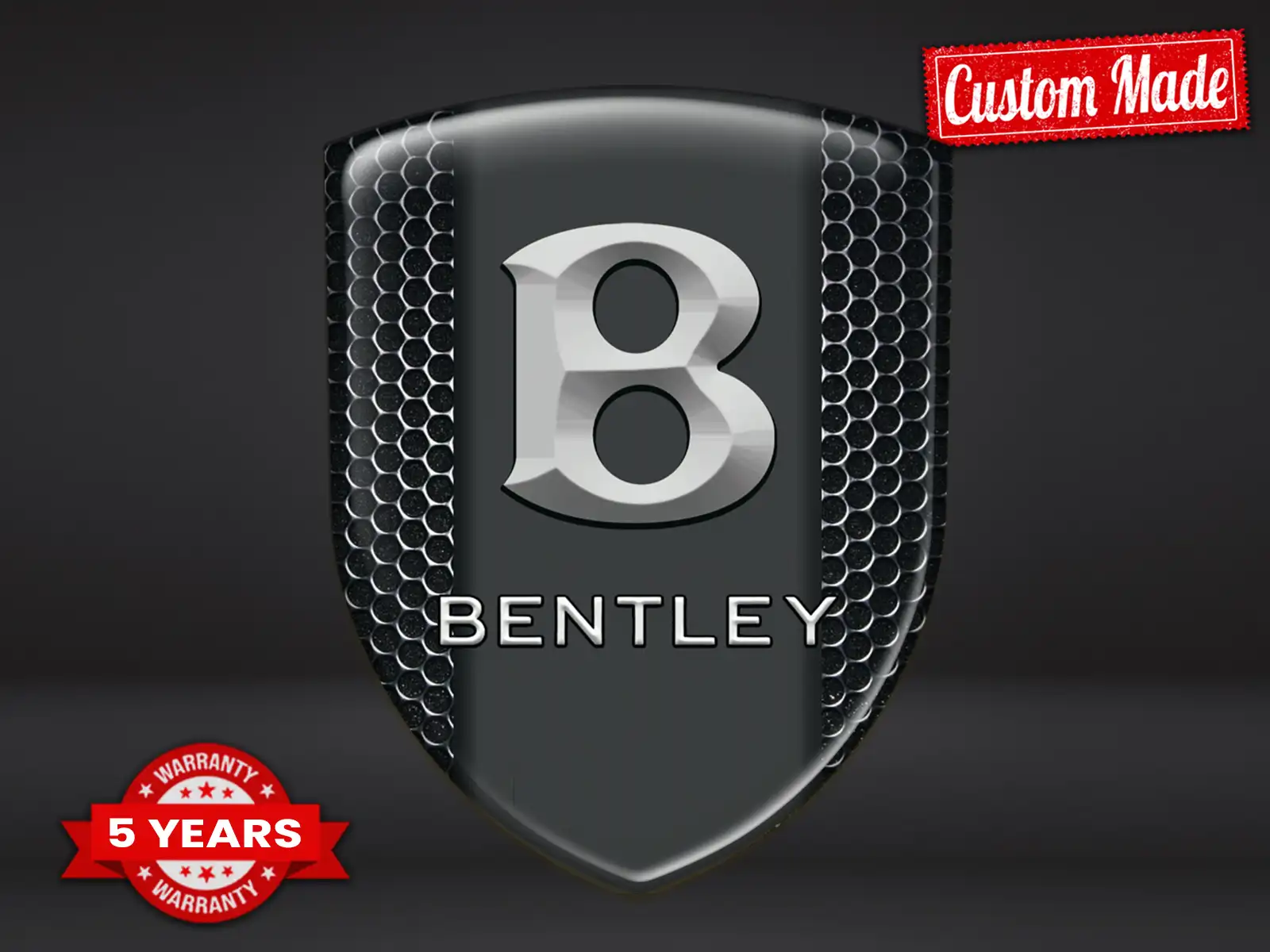 Bentley Badge Resina Design Custom Superiori Veicolo